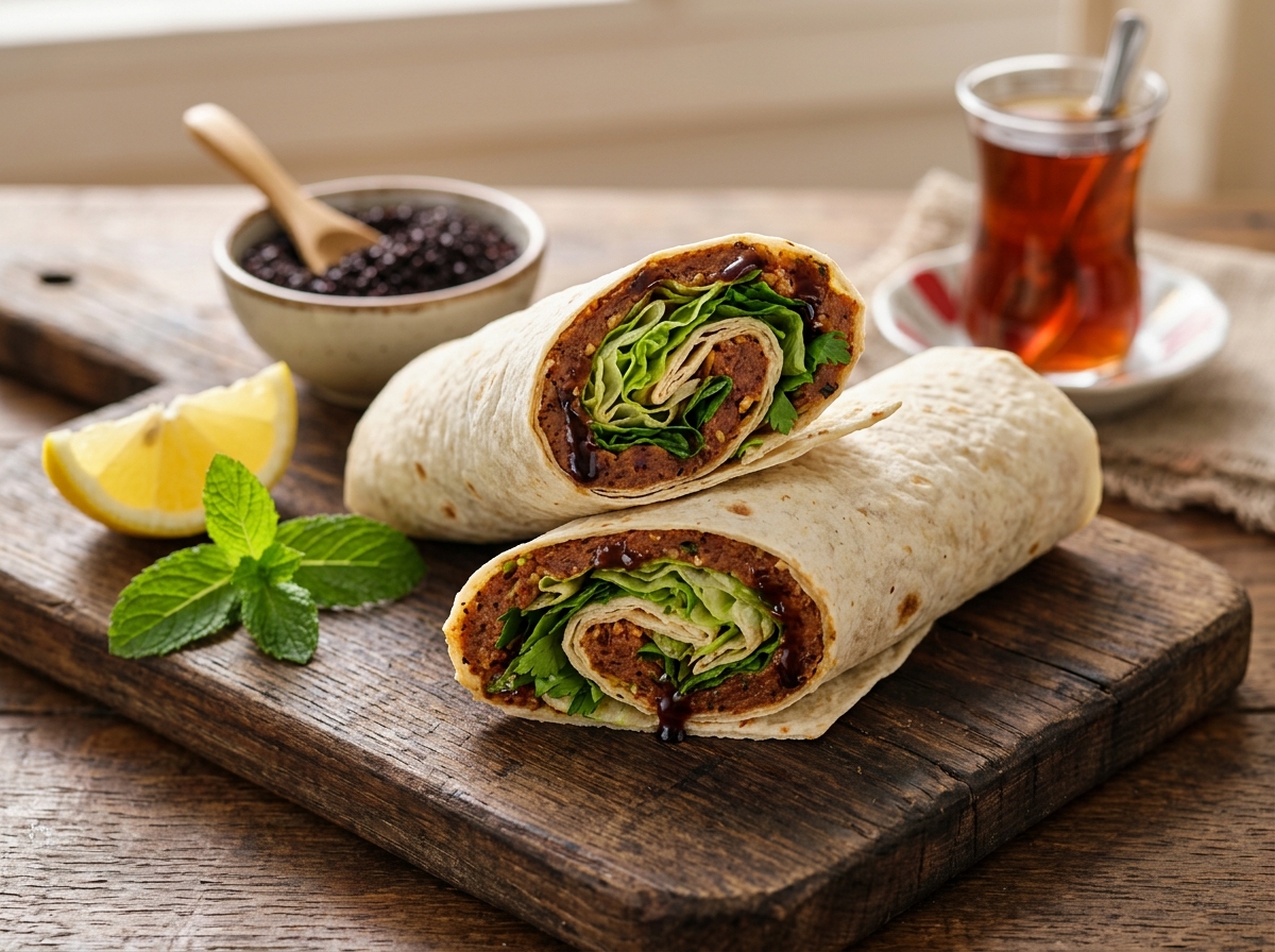 Özel Soslu Çiğköfte Dürüm
